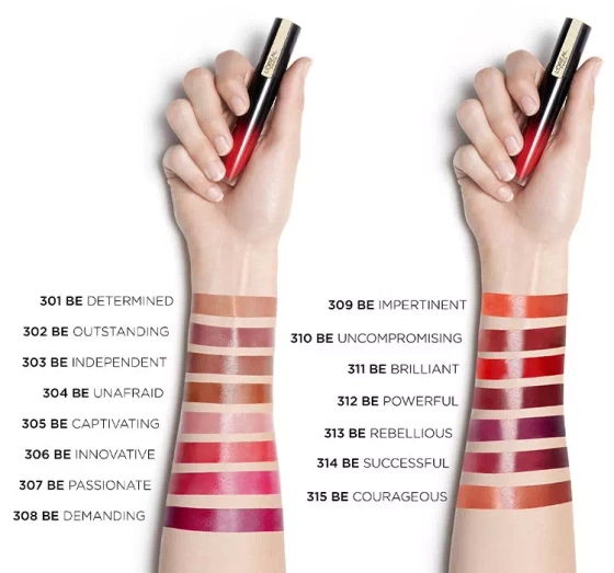 LOREAL PARIS BRILLIANT SIGNATURE РІДКА ПОМАДА 303 BE INDEPENDENT 6,4МЛ