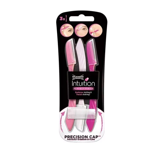 WILKINSON SWORD INTUITION PERFECT FINISH ОДНОРАЗОВІ МАШИНКИ ДЛЯ БРІВ І ОБЛИЧЧЯ 3 ШТУКИ