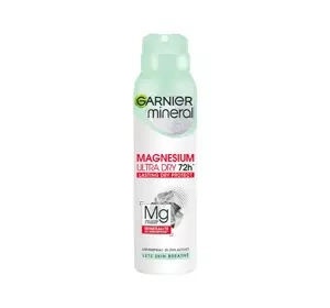 GARNIER MINERAL MAGNESIUM ULTRA DRY 72H АНТИПЕРСПИРАНТ-СПРЕЙ ДЛЯ ЖЕНЩИН 150МЛ