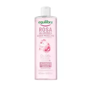 EQUILIBRA ROSA ТРОЯНДОВА МІЦЕЛЯРНА ВОДА З ГІАЛУРОНОВОЮ КИСЛОТОЮ 400МЛ