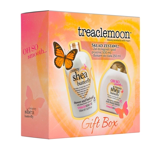 Treaclemoon Creamy Shea Butterfly набір для догляду за тілом гель для душу + бальзам для тіла