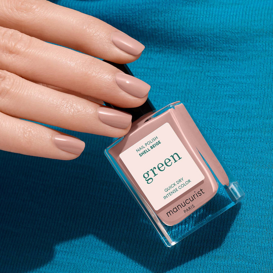 Manucurist Green — классический лак для ногтей Shell Beige, 15 мл