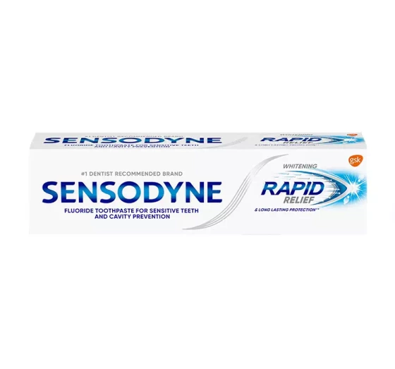 SENSODYNE RAPID RELIEF WHITENING ЗУБНАЯ ПАСТА УЛЬТРАБЫСТРОЕ ОБЛЕГЧЕНИЕ 75МЛ