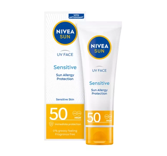 NIVEA SUN SENSITIVE КРЕМ ДЛЯ ЛИЦА SPF 50 50МЛ