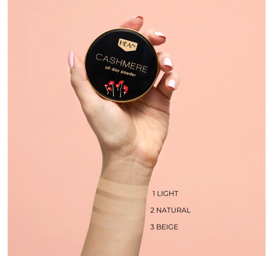 HEAN CASHMERE ALL DAY ПУДРА ДЛЯ ОБЛИЧЧЯ 1 LIGHT 9Г