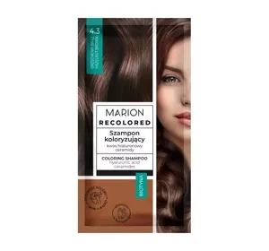 MARION RECOLORED ФАРБУВАЛЬНИЙ ШАМПУНЬ ДЛЯ ВОЛОССЯ 4.3 HAZELNUT BROWN 35МЛ