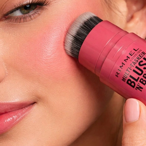 Rimmel Multi Tasker Blush 'N' Brush кремові рум'яна-стік 200 Fushia Glam 8 г