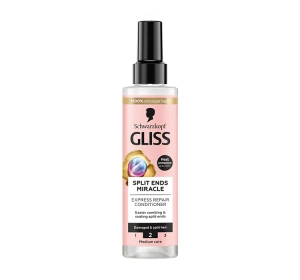 GLISS SPLIT ENDS MIRACLE ЭКСПРЕСС-КОНДИЦИОНЕР ДЛЯ ПОВРЕЖДЕННЫХ ВОЛОС С СЕКУЩИМИСЯ КОНЧИКАМИ 200МЛ