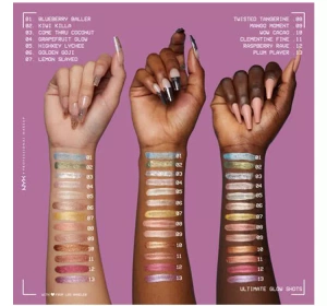 NYX PROFESSIONAL MAKEUP GLOW SHOTS БЛЕСТЯЩИЕ ТЕНИ ДЛЯ ВЕК 03 COME THRU COCONUT 7,5МЛ