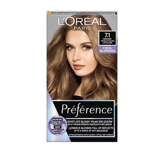 LOREAL RECITAL PREFERENCE ФАРБА ДЛЯ ВОЛОССЯ L 7.1