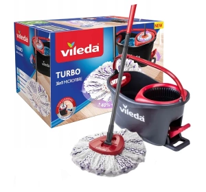 Vileda Turbo 3in1 Microfibre набор для уборки швабра и ведро с отжимом