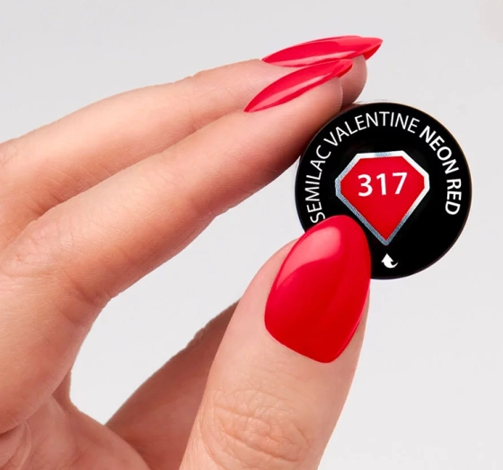 SEMILAC ГЕЛЬ-ЛАК 317 NEON RED 7МЛ