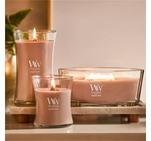 Woodwick Large Jar Candle ароматическая свеча Patchouli Creme 610 г