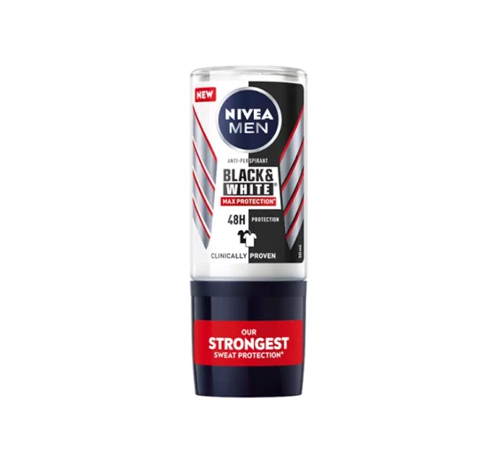 NIVEA MEN BLACK & WHITE MAX PROTECTION КУЛЬКОВИЙ АНТИПЕРСПІРАНТ 50МЛ