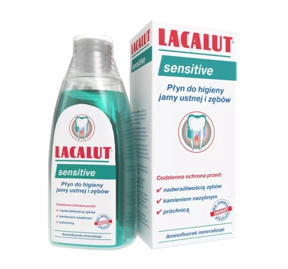 LACALUT SENSITIVE ЗАСІБ ДЛЯ ПОЛОСКАННЯ РОТОВОЇ ПОРОЖНИНИ 300МЛ