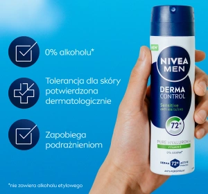 NIVEA MEN Derma Control антиперспирант-спрей для мужчин Sensitive 150 мл