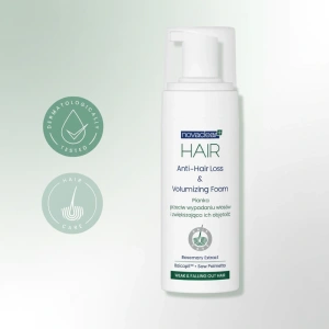 Novaclear Hair пенка против выпадения волос и для увеличения объема 150 мл