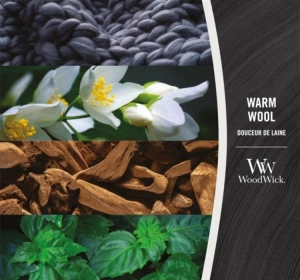 Woodwick Small Jar Candle ароматична свічка Warm Wool 85 г