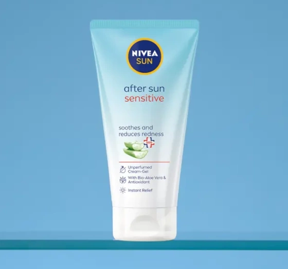 NIVEA SUN AFTER SUN SENSITIVE ЗАСПОКІЙЛИВИЙ КРЕМ-ГЕЛЬ ПІСЛЯ ЗАСМАГИ 175МЛ