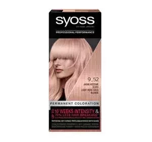 SYOSS PERMANENT СТОЙКАЯ КРАСКА 9_52 СВЕТЛОЕ РОЗОВОЕ ЗОЛОТО