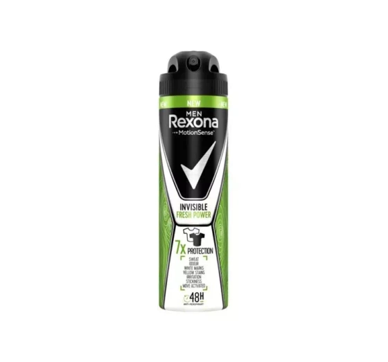 REXONA INVISIBLE FRESH POWER АЭРОЗОЛЬНЫЙ АНТИПЕРСПИРАНТ ДЛЯ МУЖЧИН 150МЛ