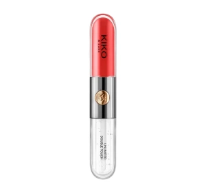 KIKO Milano Unlimited Double Touch двухэтапная жидкая помада для губ 115 Fire Red 2x3 мл