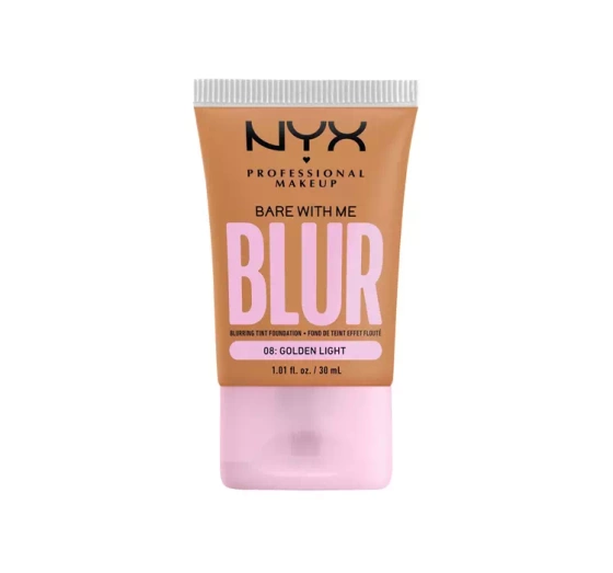 NYX PROFESSIONAL BARE WITH ME BLUR TINT FOUNDATION ОСВІТЛЮЮЧИЙ ТОНАЛЬНИЙ КРЕМ 08 GOLDEN LIGHT 30МЛ
