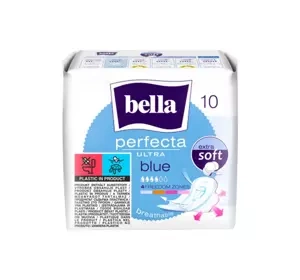 BELLA PERFECTA ULTRA BLUE ГІГІЄНІЧНІ ПРОКЛАДКИ З КРИЛЬЦЯМИ 10 ШТУК