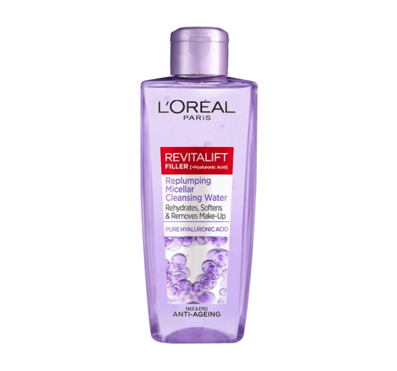 LOREAL PARIS REVITALIFT FILLER [+HA]  МІЦЕЛЛЯРНА ВОДА 200МЛ