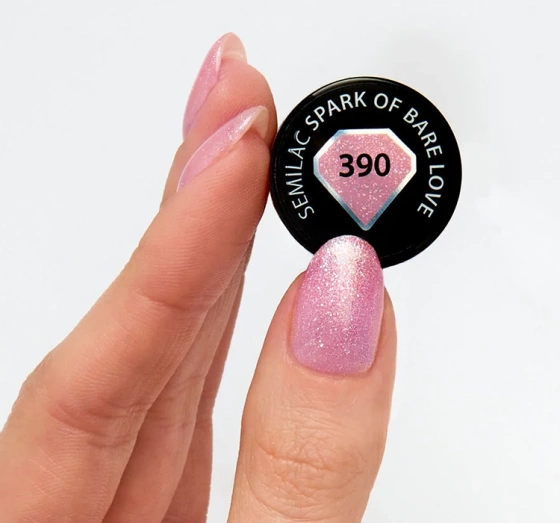 Нажмите на картинку, чтобы ее увеличить SEMILAC ГЕЛЬ-ЛАК LOVE IS IN THE NAILS 390 SPARK OF BARE LOVE 7МЛ