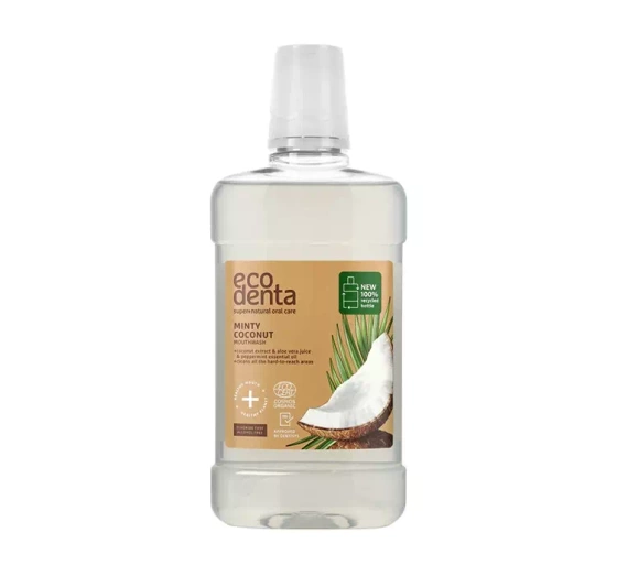 ECODENTA COSMOS ORGANIC ЖИДКОСТЬ ДЛЯ ПОЛОСКАНИЯ РОТОВОЙ ПОЛОСТИ КОКОС И МЯТА 500МЛ