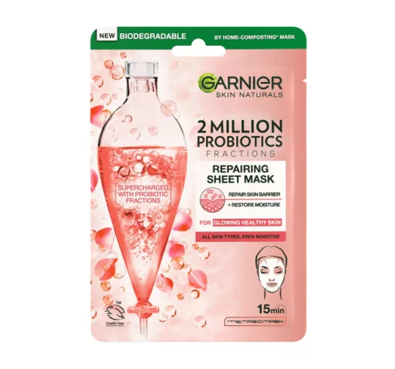 GARNIER SKIN NATURALS РЕГЕНЕРИРУЮЩАЯ ТКАНЕВАЯ МАСКА С ПРОБИОТИКАМИ 22Г