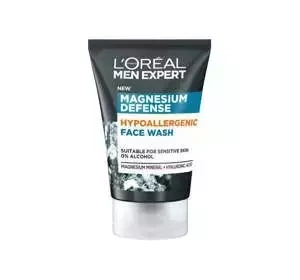 LOREAL MEN EXPERT MAGNESIUM DEFENSE ГИПОАЛЛЕРГЕННЫЙ ГЕЛЬ ДЛЯ ОЧИЩЕНИЯ ЛИЦА 100МЛ