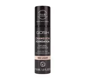 GOSH CHAMELEON FOUNDATION NATURAL COVERAGE ТОНАЛЬНИЙ ЗАСІБ-ХАМЕЛЕОН 002 LIGHT 30МЛ