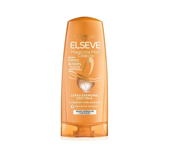 LOREAL ELSEVE МАГІЧНА СИЛА ОЛІЙ ЛЕГКИЙ КРЕМОВИЙ КОНДИЦІОНЕР З КОКОСОВОЮ ОЛІЄЮ 200МЛ