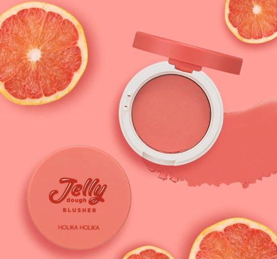 HOLIKA HOLIKA JELLY DOUGH BLUSHER РУМЯНА ДЛЯ ЩЕК 02 GRAPEFRUIT JELLY 4,2Г