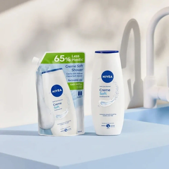 NIVEA Creme Soft кремовий гель для душу refill 500 мл