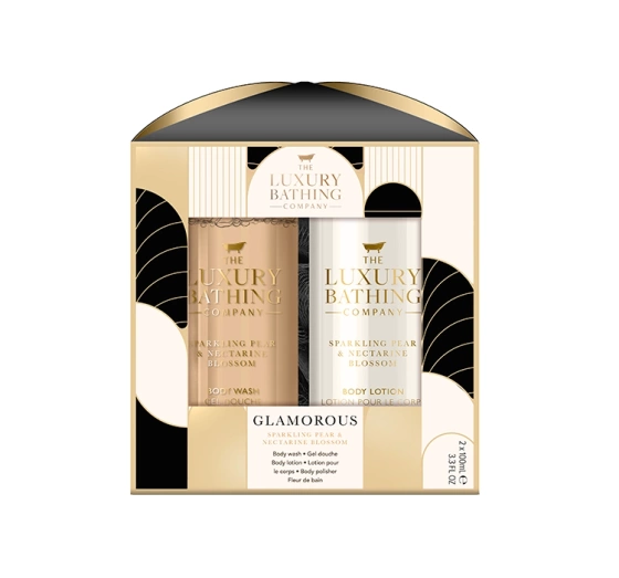 The Luxury Bathing Glamorous набір косметики для догляду: гель для миття тіла + бальзам + мочалка