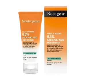 Neutrogena Clear&Defend 0,5% Salicylic Acid Moisturiser крем для лица для проблемной и подверженной акне кожи 50 мл