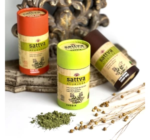 SATTVA AYURVEDA НАТУРАЛЬНАЯ ТРАВЯНАЯ КРАСКА НА ОСНОВЕ ХНЫ DARK BLONDE 150Г