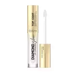 EVELINE DIAMOND GLOW LIP LUMINIZER ВОДОСТІЙКИЙ TOPCOAT З ГІАЛУРОНОВОЮ КИСЛОТОЮ 4,5МЛ