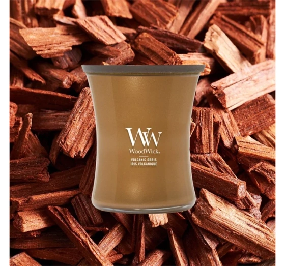 Woodwick Medium Jar Candle ароматична свічка Volcanic Orris 275 г