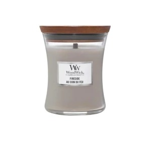 Woodwick Small Jar Candle ароматична свічка Fireside 85 г