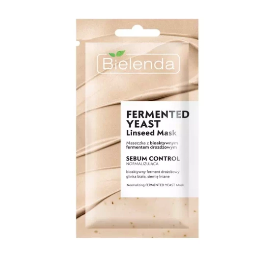 BIELENDA FERMENTED YEAST МАСКА С БИОАКТИВНЫМ ДРОЖЖЕВЫМ ФЕРМЕНТОМ НОРМАЛИЗУРУЮЩАЯ 8Г