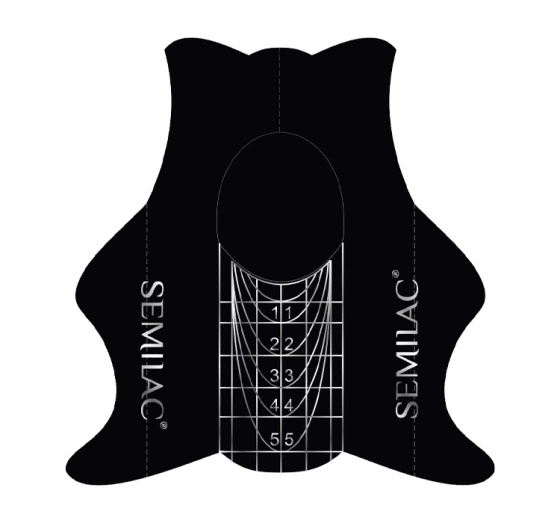 SEMILAC HARDI SHAPER SLIM ШАБЛОНЫ ДЛЯ НАРАЩИВАНИЯ НОГТЕЙ 100 ШТУК