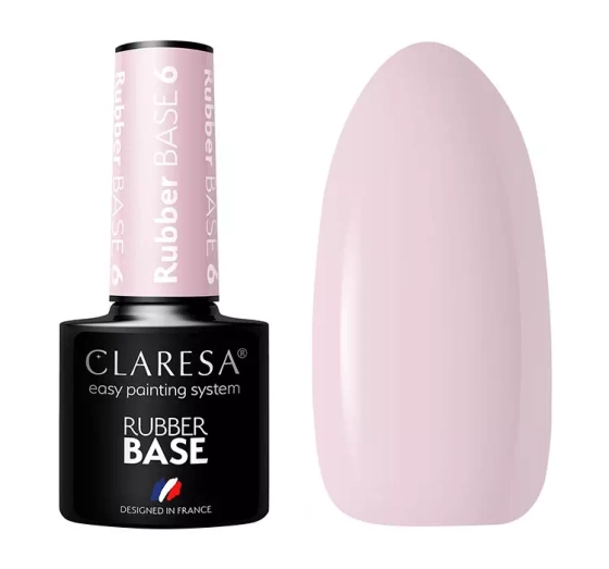 CLARESA RUBBER BASE КАУЧУКОВА БАЗА ДЛЯ ГЕЛЬ-ЛАКУ 6 5МЛ