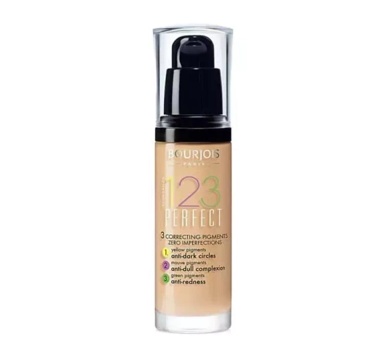 BOURJOIS 123 PERFECT ТОНАЛЬНИЙ ЗАСІБ 55 DARK BEIGE