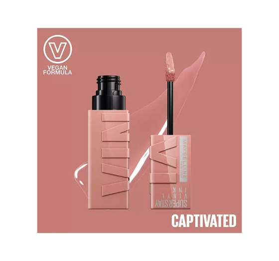 MAYBELLINE SUPERSTAY VINYL INK ВИНИЛОВАЯ ПОМАДА ДЛЯ ГУБ 95 CAPTIVATED 4,2МЛ