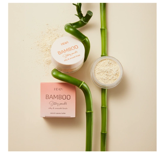 HEAN BAMBOO БАМБУКОВА ПУДРА ДЛЯ ФІКСАЦІЇ МАКІЯЖУ З НАТУРАЛЬНИМ МАСЛОМ CUPUACU 8Г