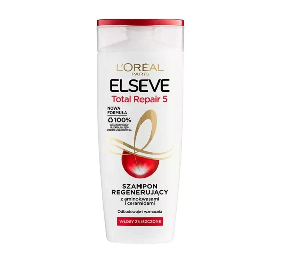 Натисніть на картинку, щоб її збільшити LOREAL ELSEVE TOTAL REPAIR 5 ШАМПУНЬ 400МЛ